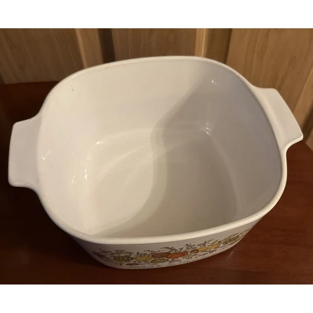 Corning Ware Spice of Life 3 Quart Square Casserole A-3-B With A-9-C LID Perfect